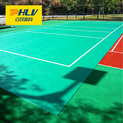 室外篮球场地胶羽毛球场地胶垫硅PU塑胶跑道网球场运动地板