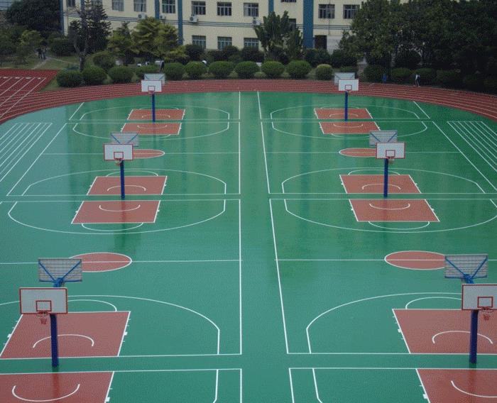 建一个硅pu篮球场要多少钱